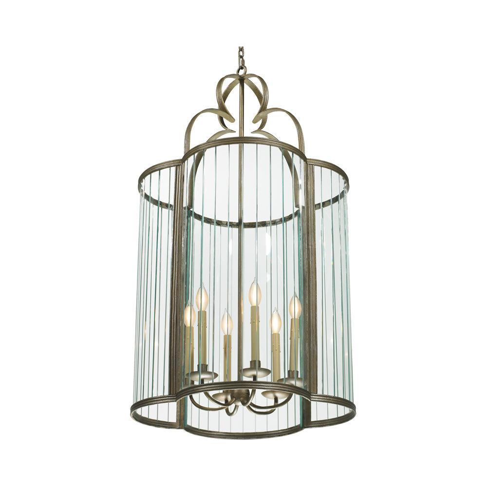 Cambria - 6 Light Lantern with Glass Panels