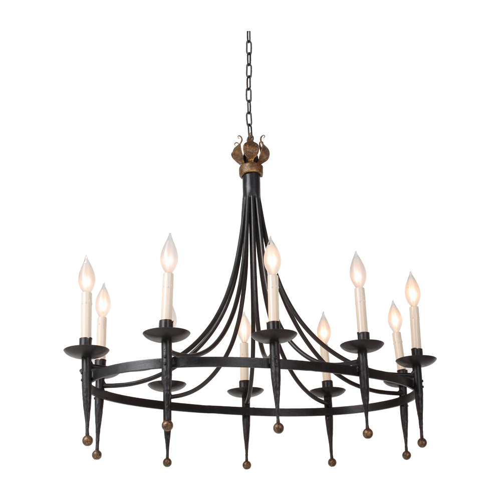 Genevieve - 10 Light Oval Chandelier