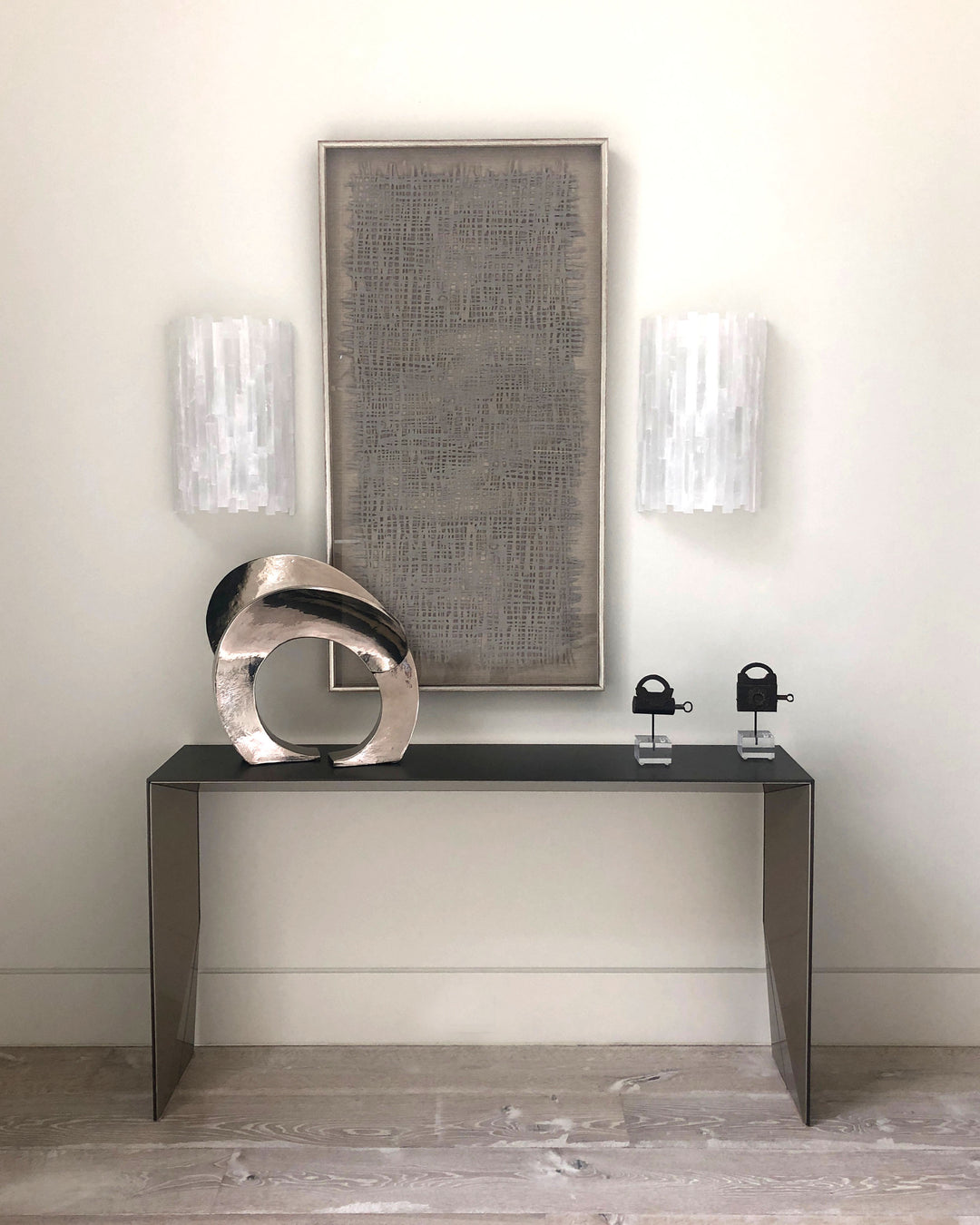 Selenite Half Cylinder