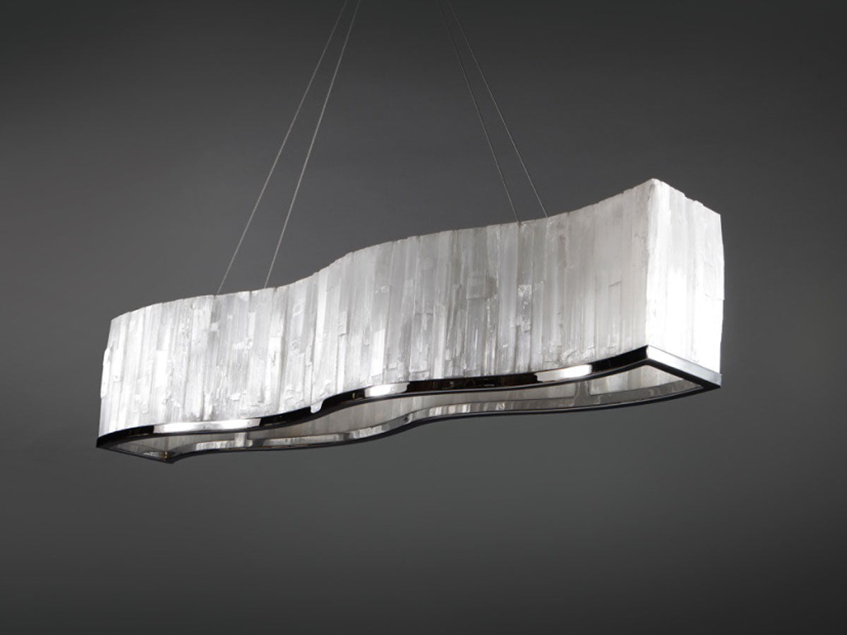 Serpentine Selenite Chandelier