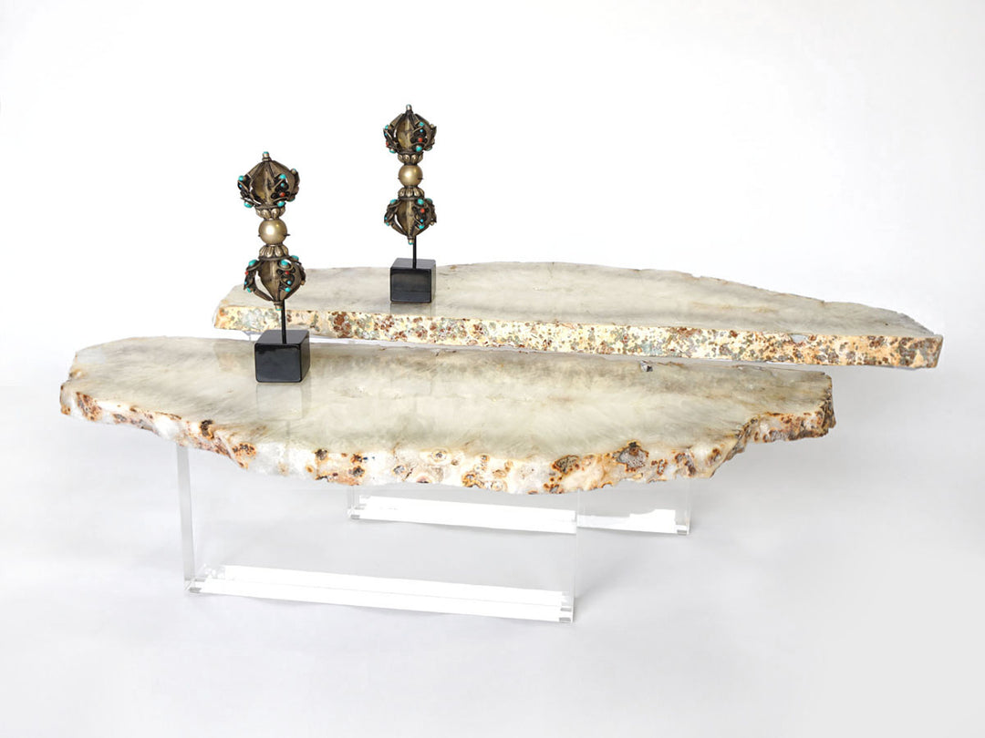 Thick Acrylic Base Coffee Table