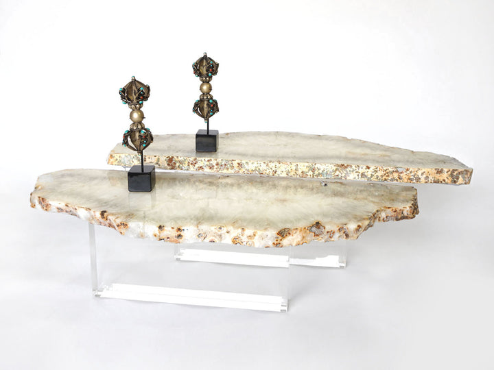 Thick Acrylic Base Coffee Table