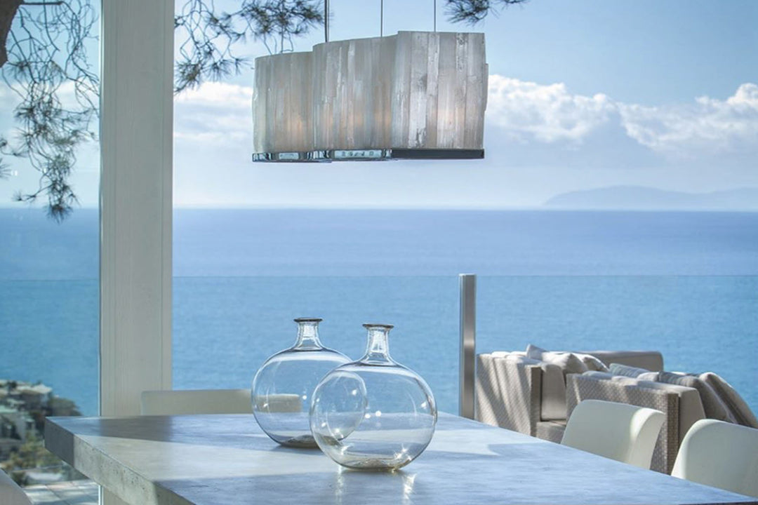 Serpentine Selenite Chandelier