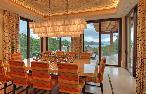 3 Tier Rectangular Selenite Chandelier