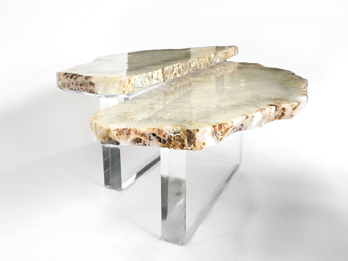 Thick Acrylic Base Coffee Table