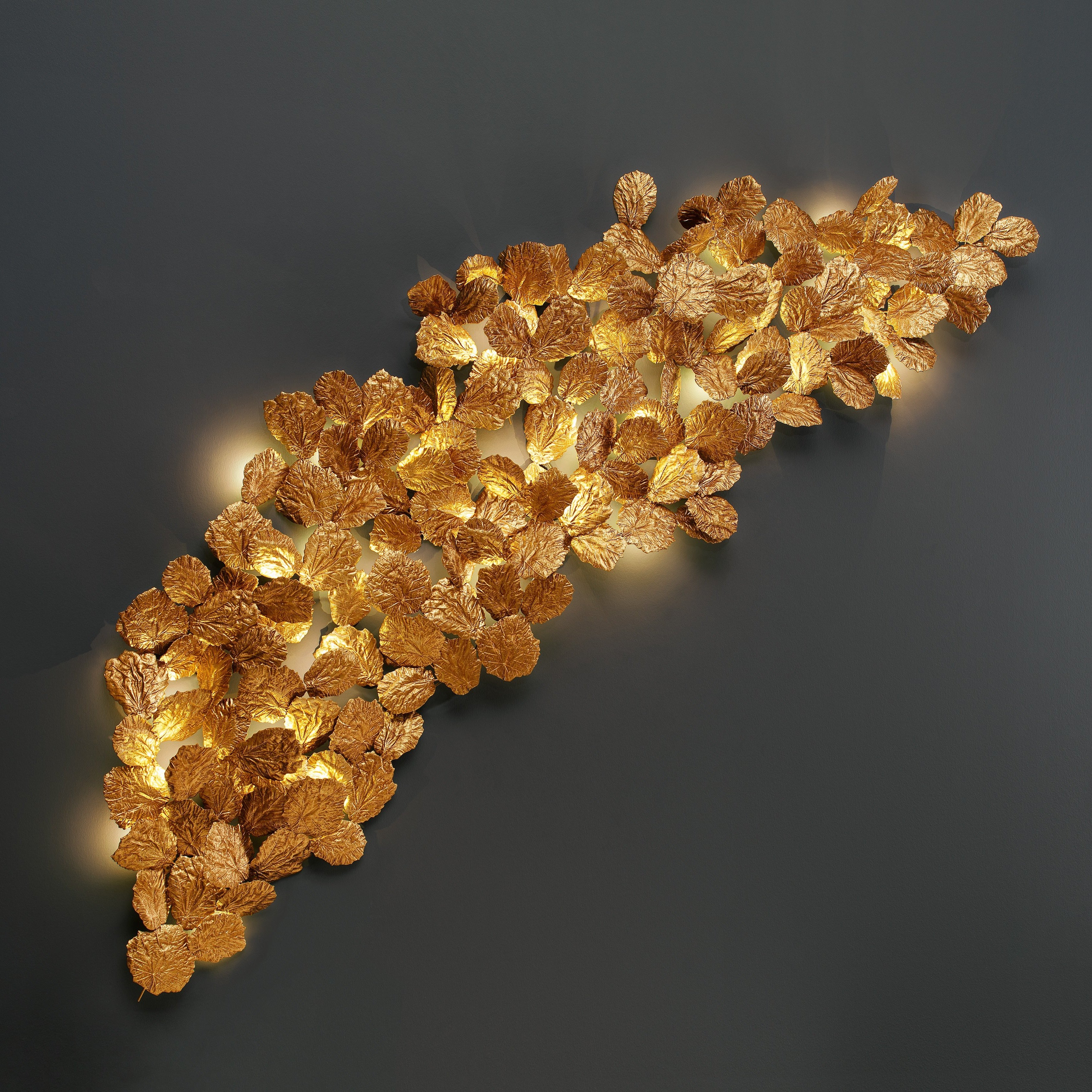 Pathleaf Crescent Large Wall Sculpture