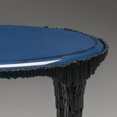 Lapis Side Table - Lapis Lacquer