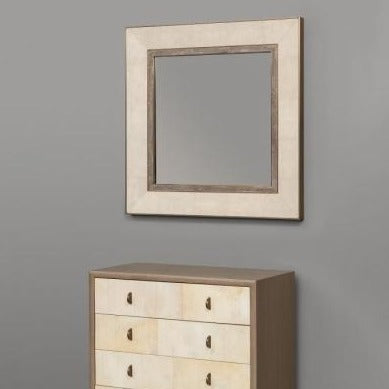 Volta Mirror - Natural Speckle Shagreen