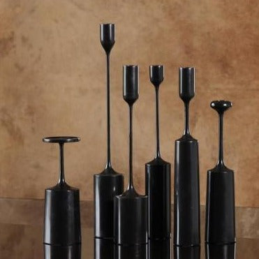 Contrepoids Candlesticks, Black Patina