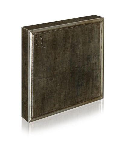 Antiqued 14K White Gold