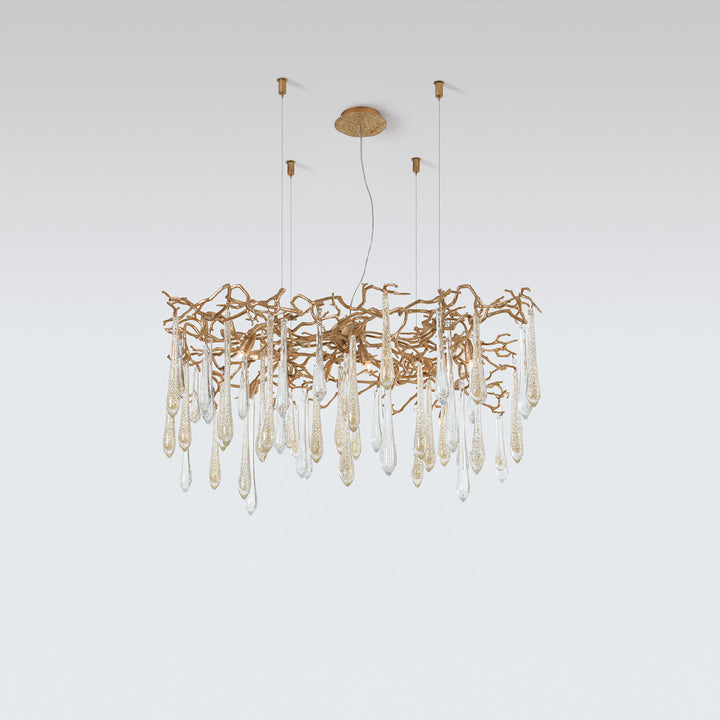 Aqua Square Chandelier