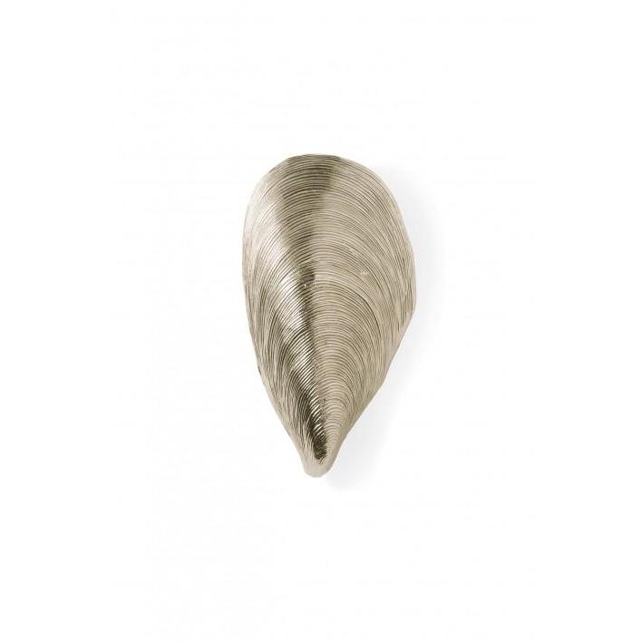 Mussel Shell Bathroom Wall Light - Nickel