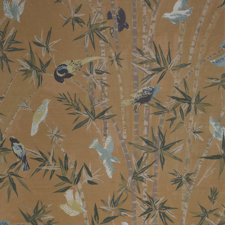 Bamboo Grove Grasscloth - Old Gold