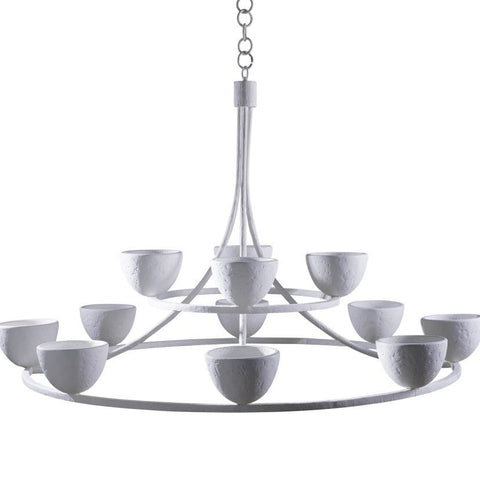 Compton Ceiling Light, Two Tier - Plaster White