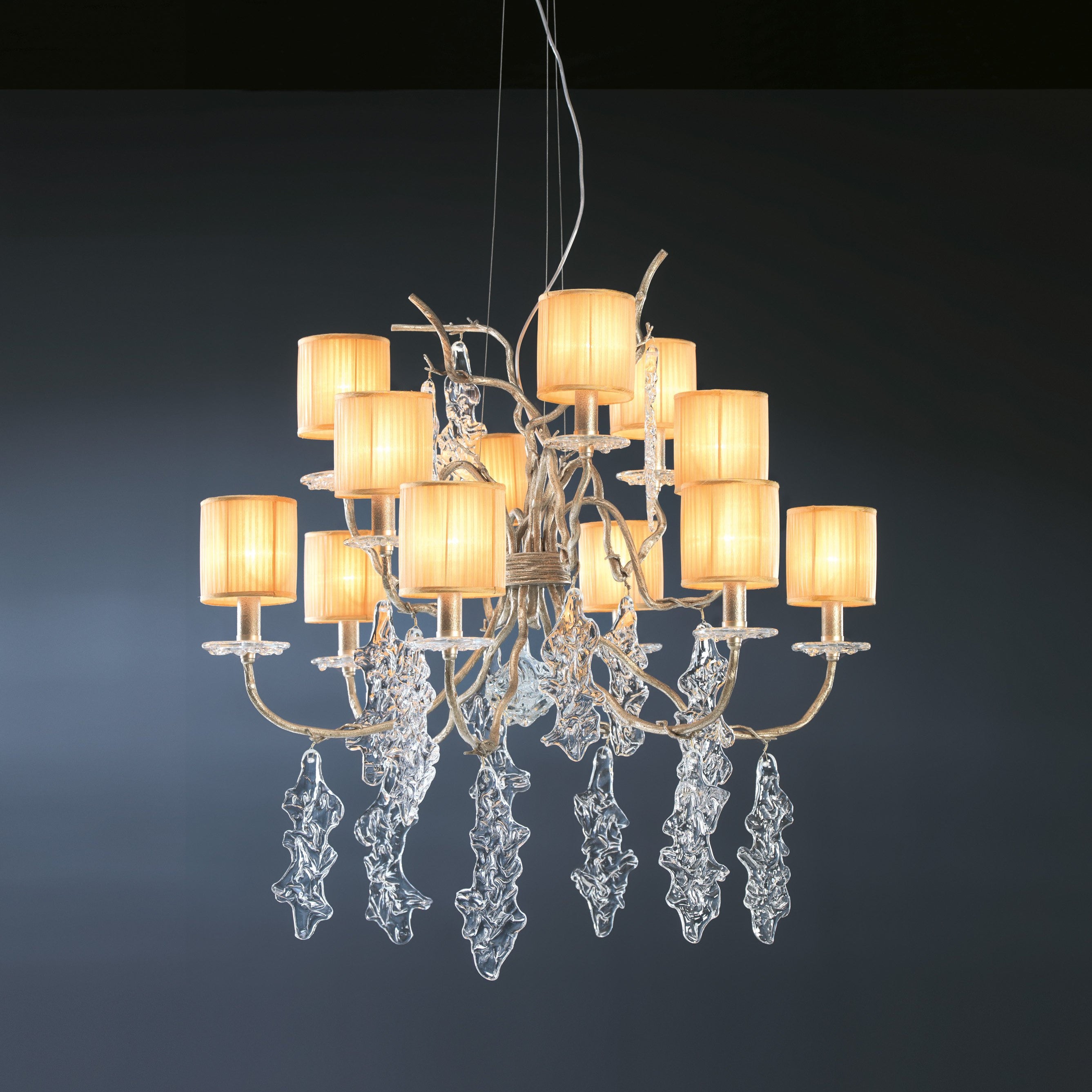 Lines 12 Shade Chandelier