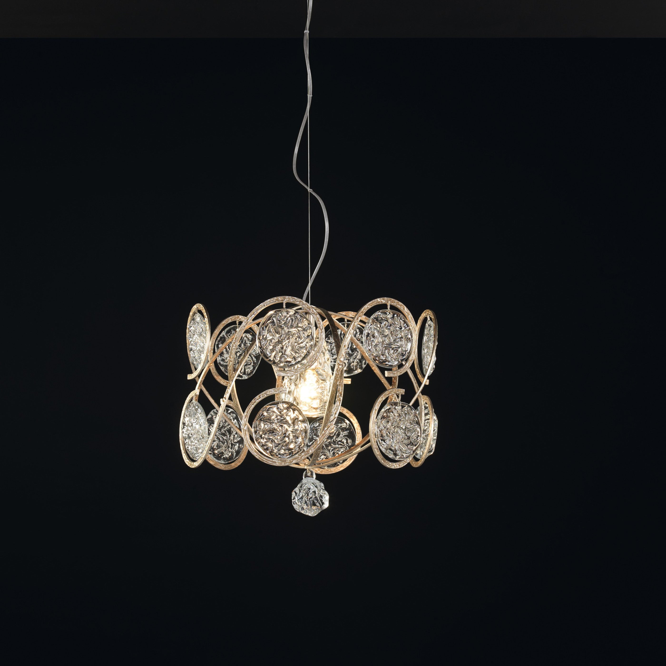 Lines Round Small Chandelier