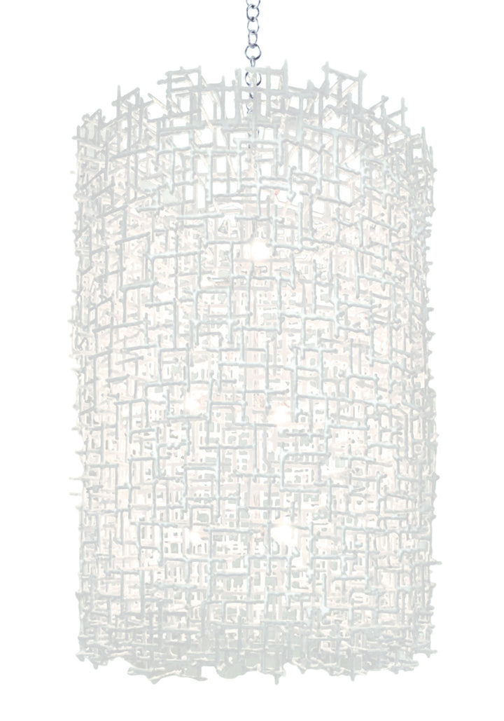 Crosshatch Chandelier - Cylinder