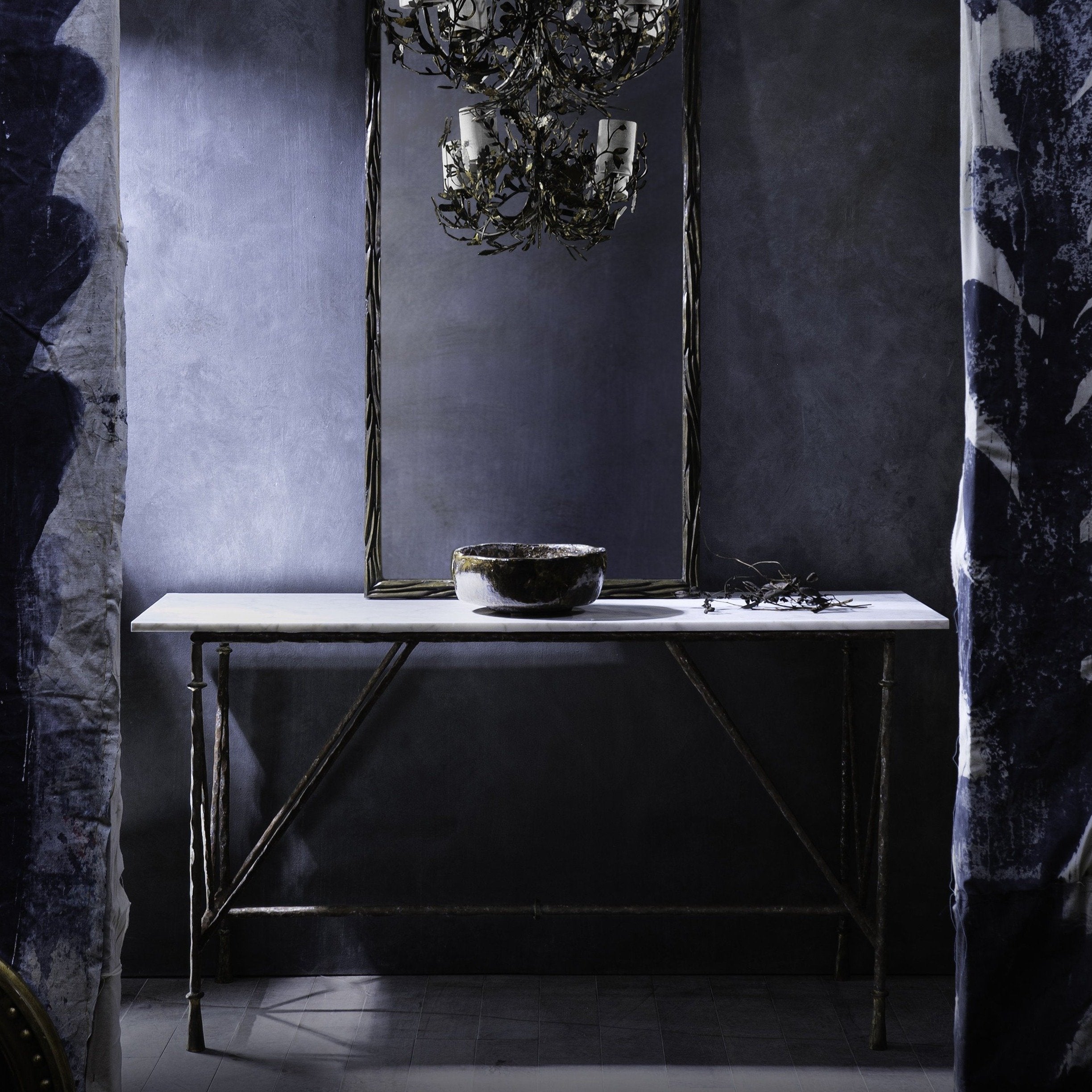 Stanley Console Table - Old Rust