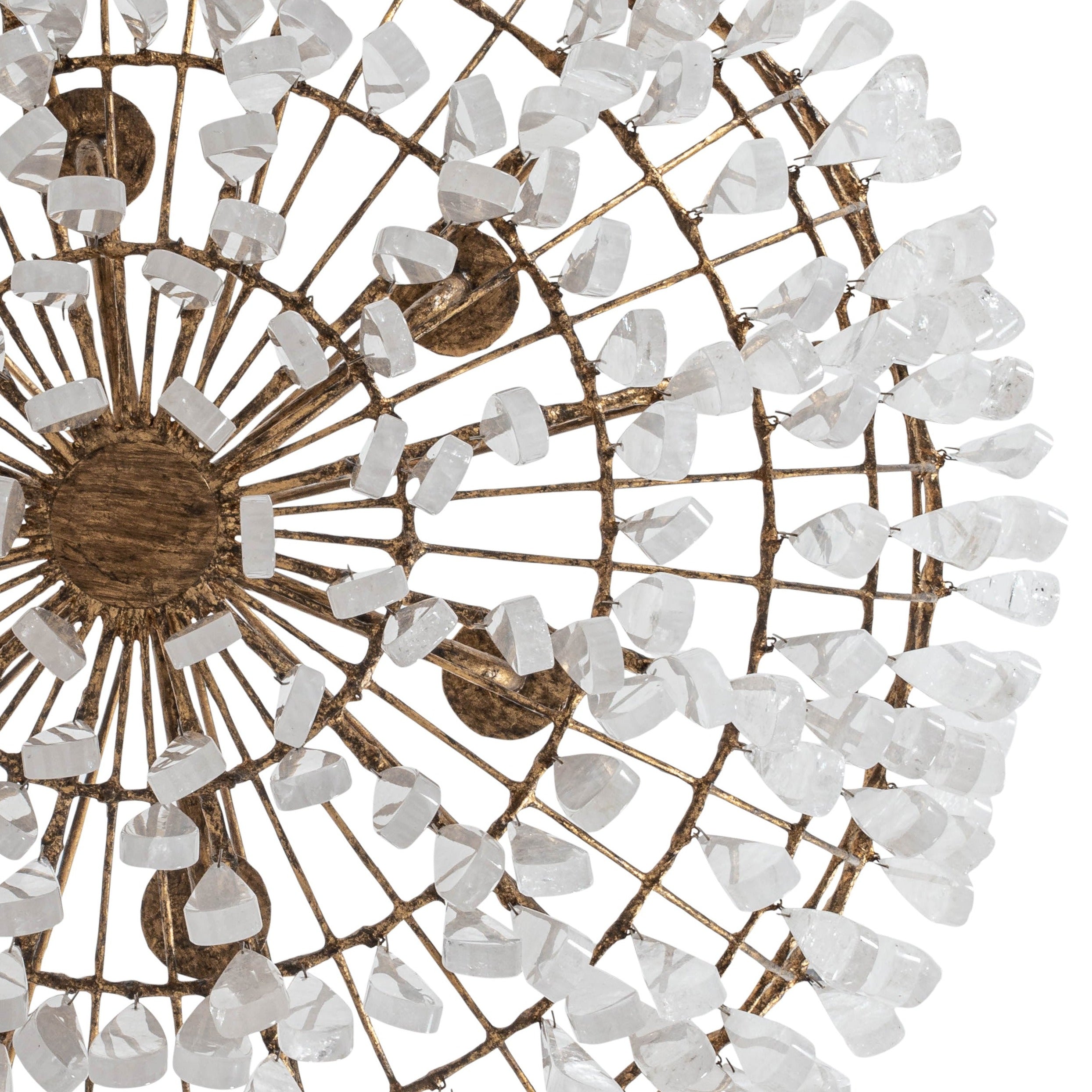 Gilded Cage Large Chandelier - Rock Crystal – Jerry Pair Florida