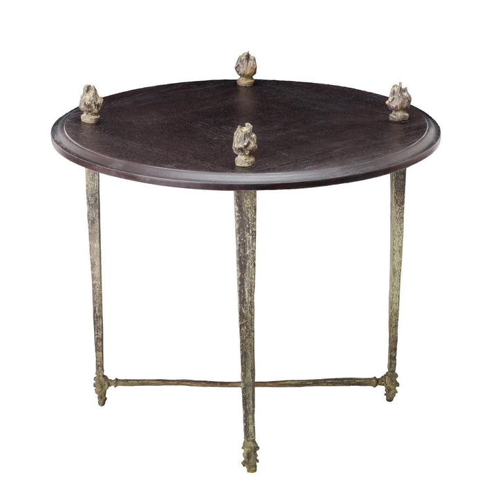 Round Flame End Table