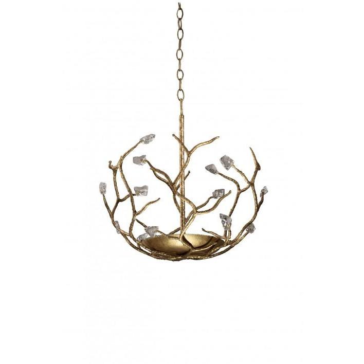 Sm Blossom Chandelier - (Without Shade) White Gold