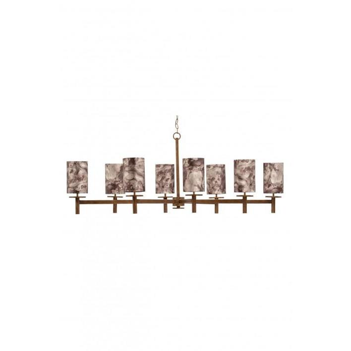 Neptune Chandelier - French Brass