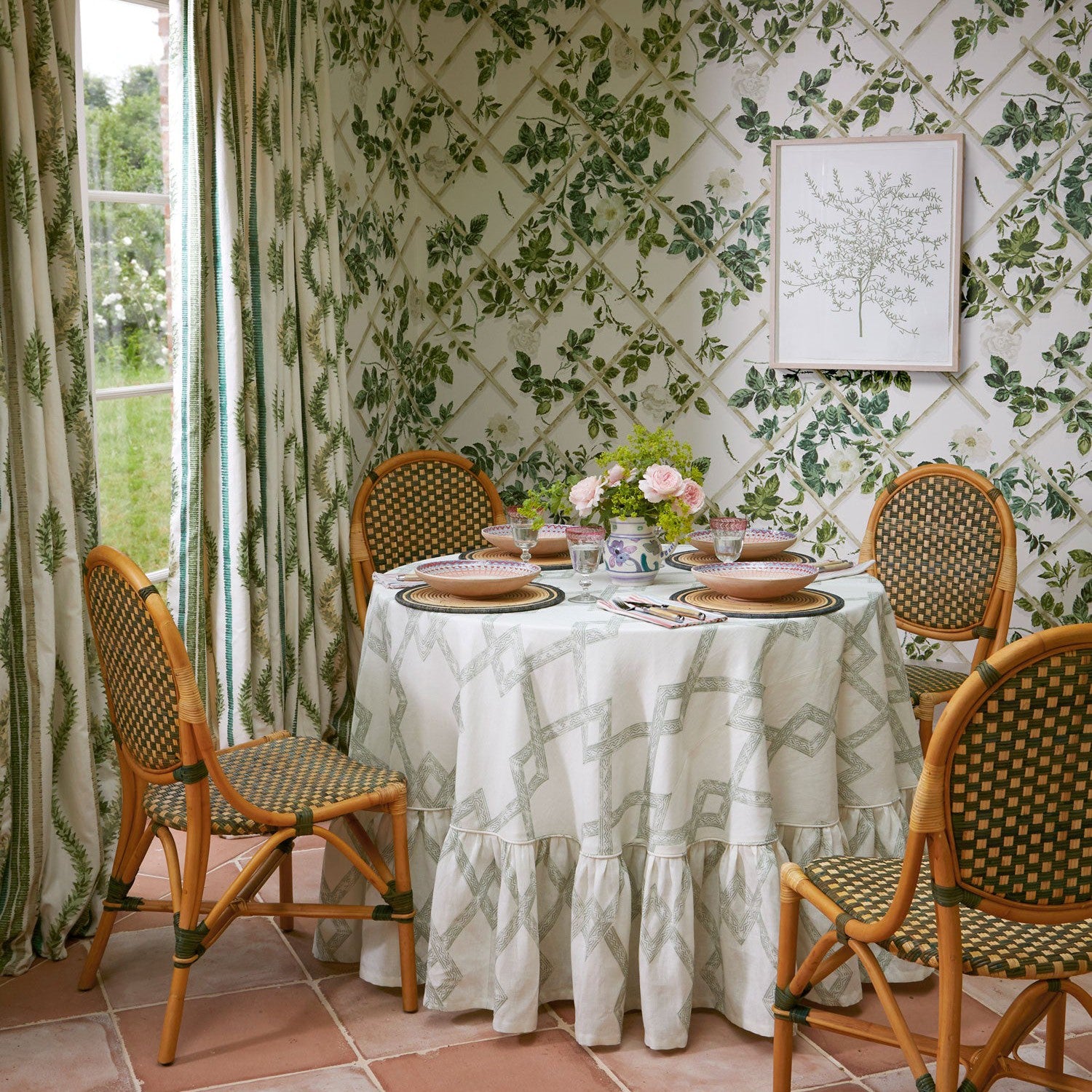 Rose Trellis Wallpaper 03 Vedure