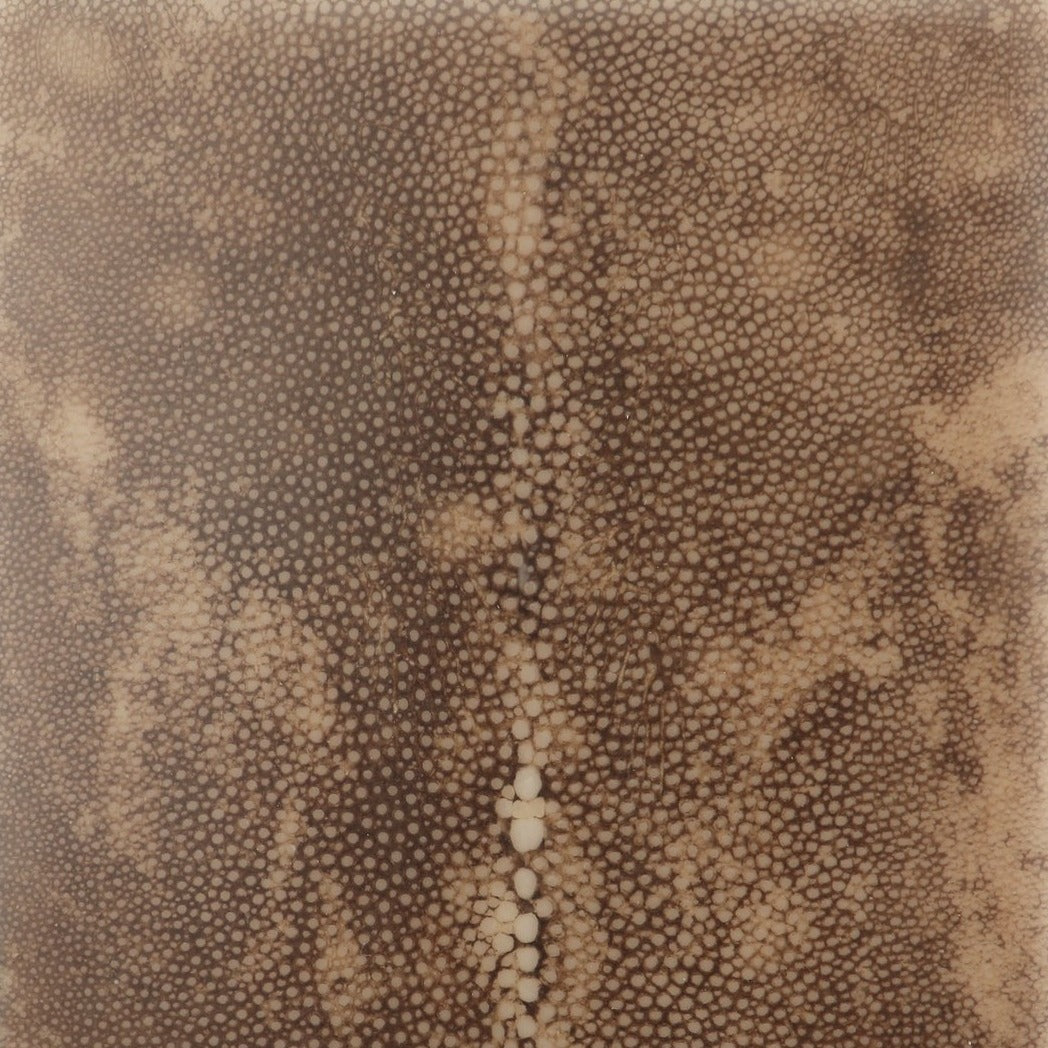 Natural Chocolate Shagreen - Lacquered