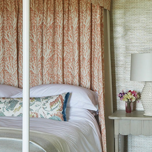 Coral Stripe - Pale Ocean