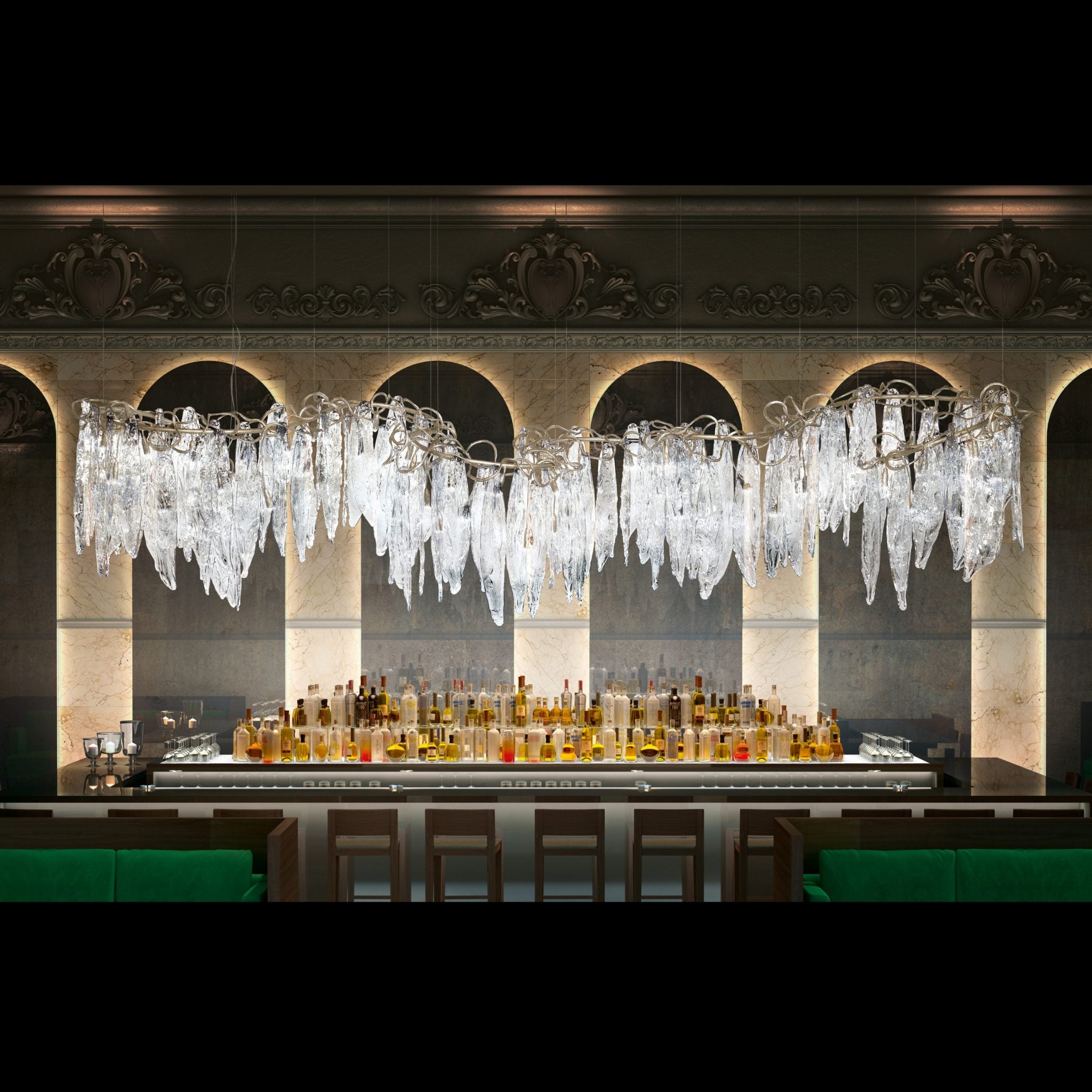 Niagara Serpentine Chandelier