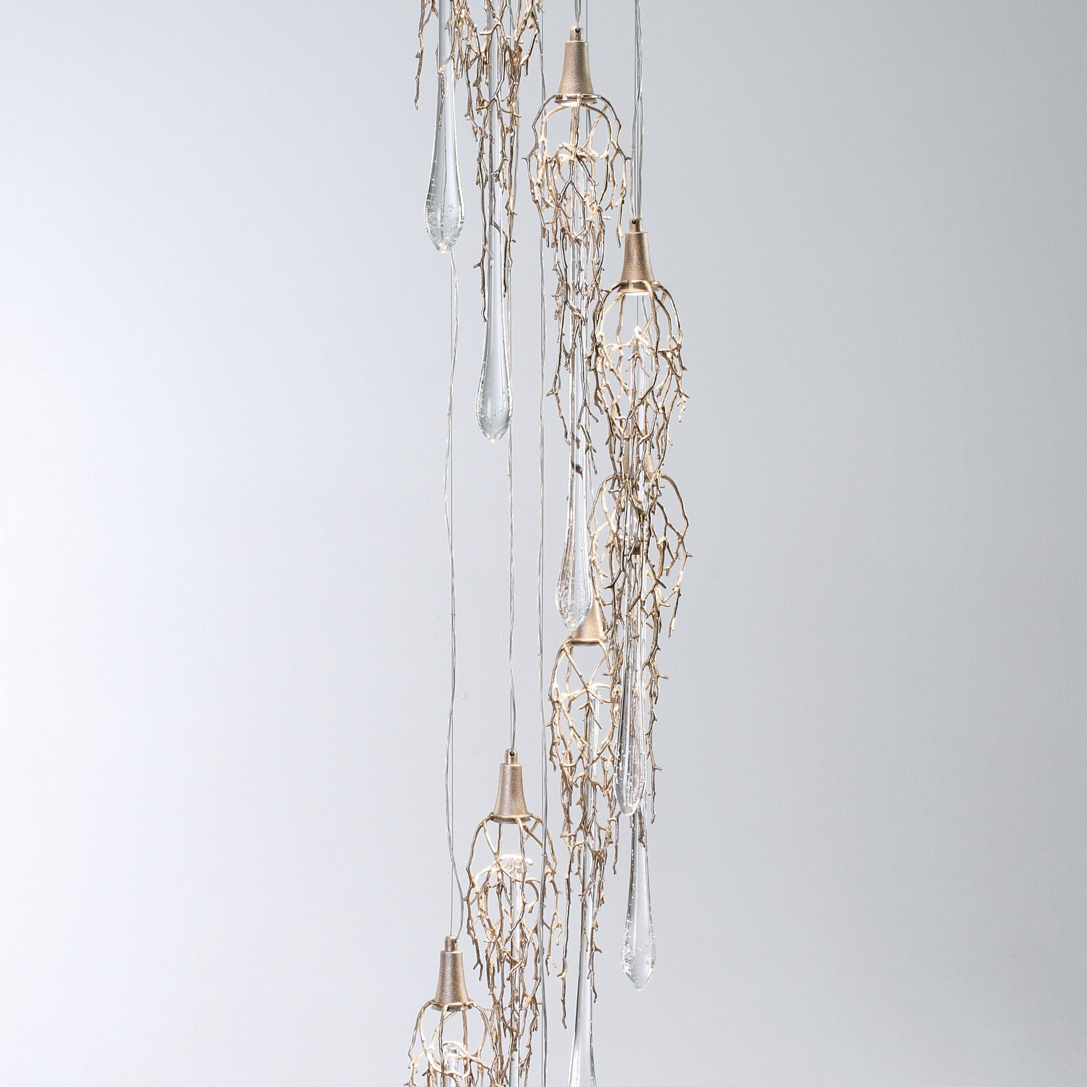 Liquid Staircase Swirl Chandelier