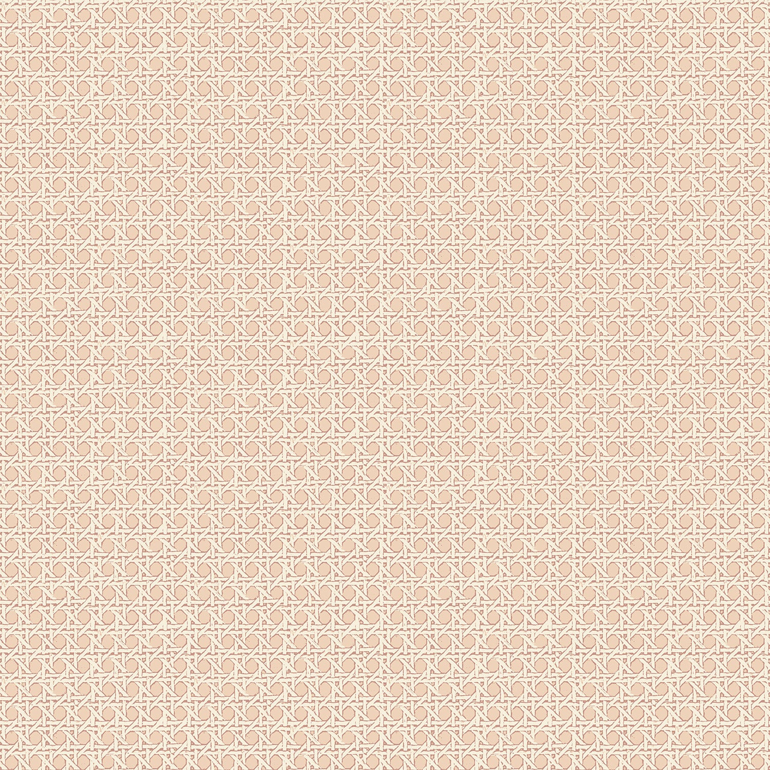 Petit Rattan Wallpaper - Blush