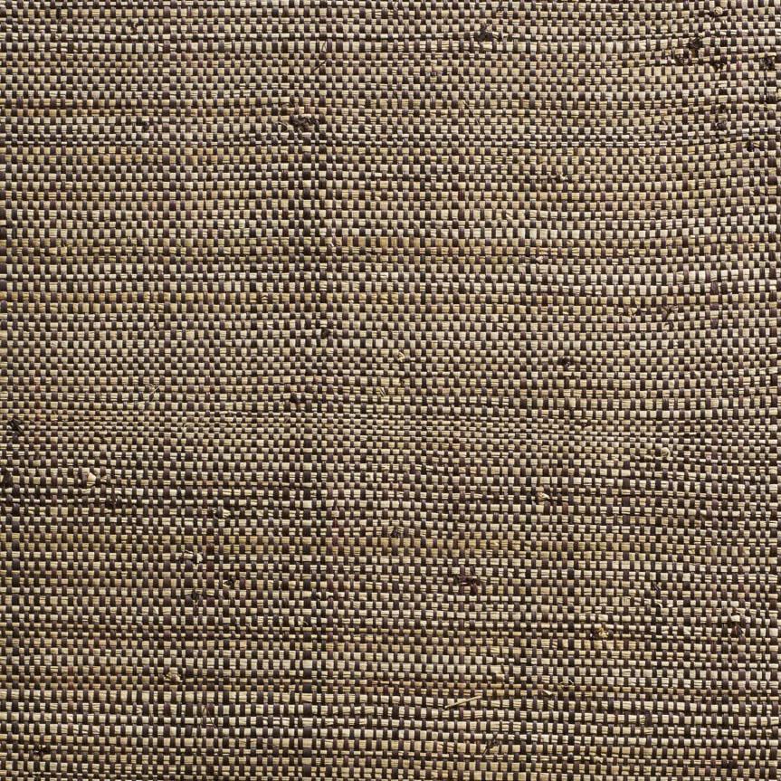 Raffia Vertical Strie Leather Brown/Beige