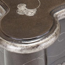 Chinoiserie with Worn Gilt Detail - Silver