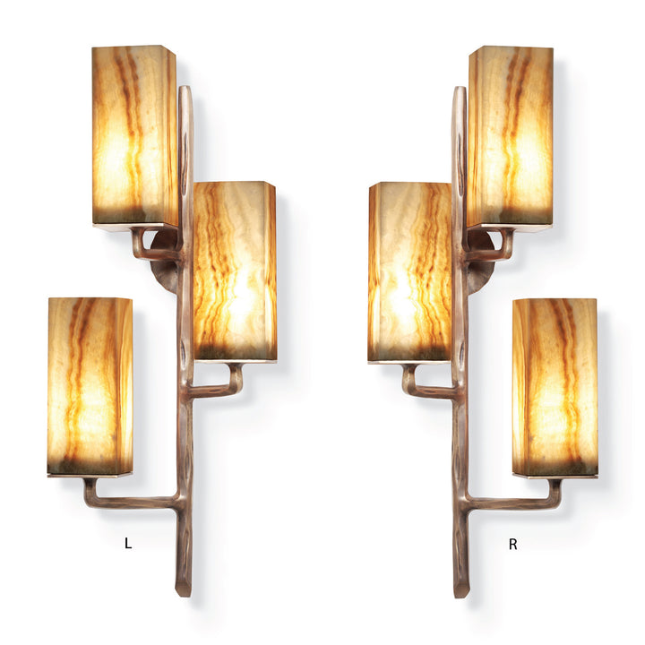 Strider Sconce With Agate Shades