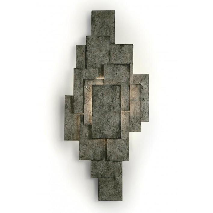 Steel Plates Wall Light - Mayan Silver