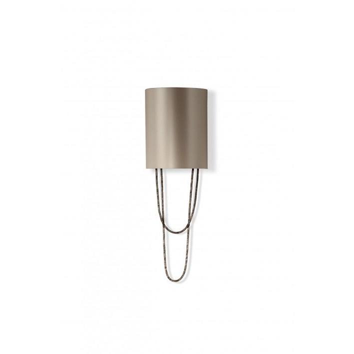 Small Pendolino Wall Light - Burnt Silver