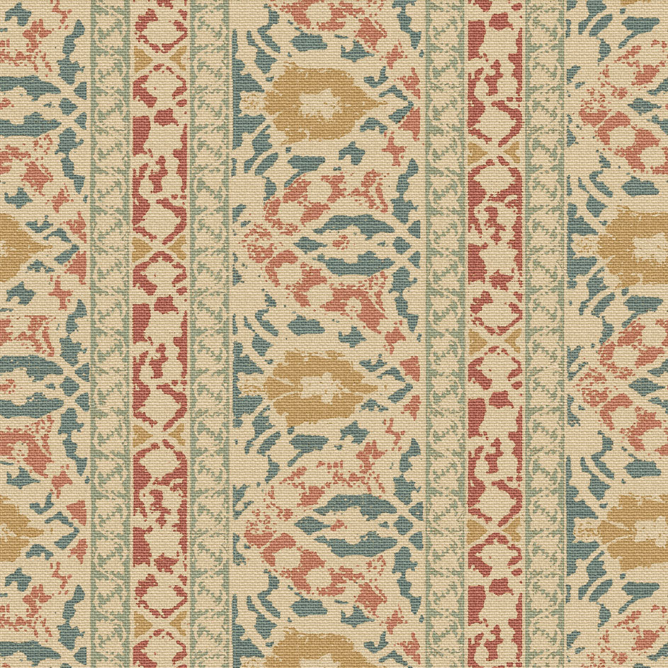 Tabriz Wallpaper - Faded Red