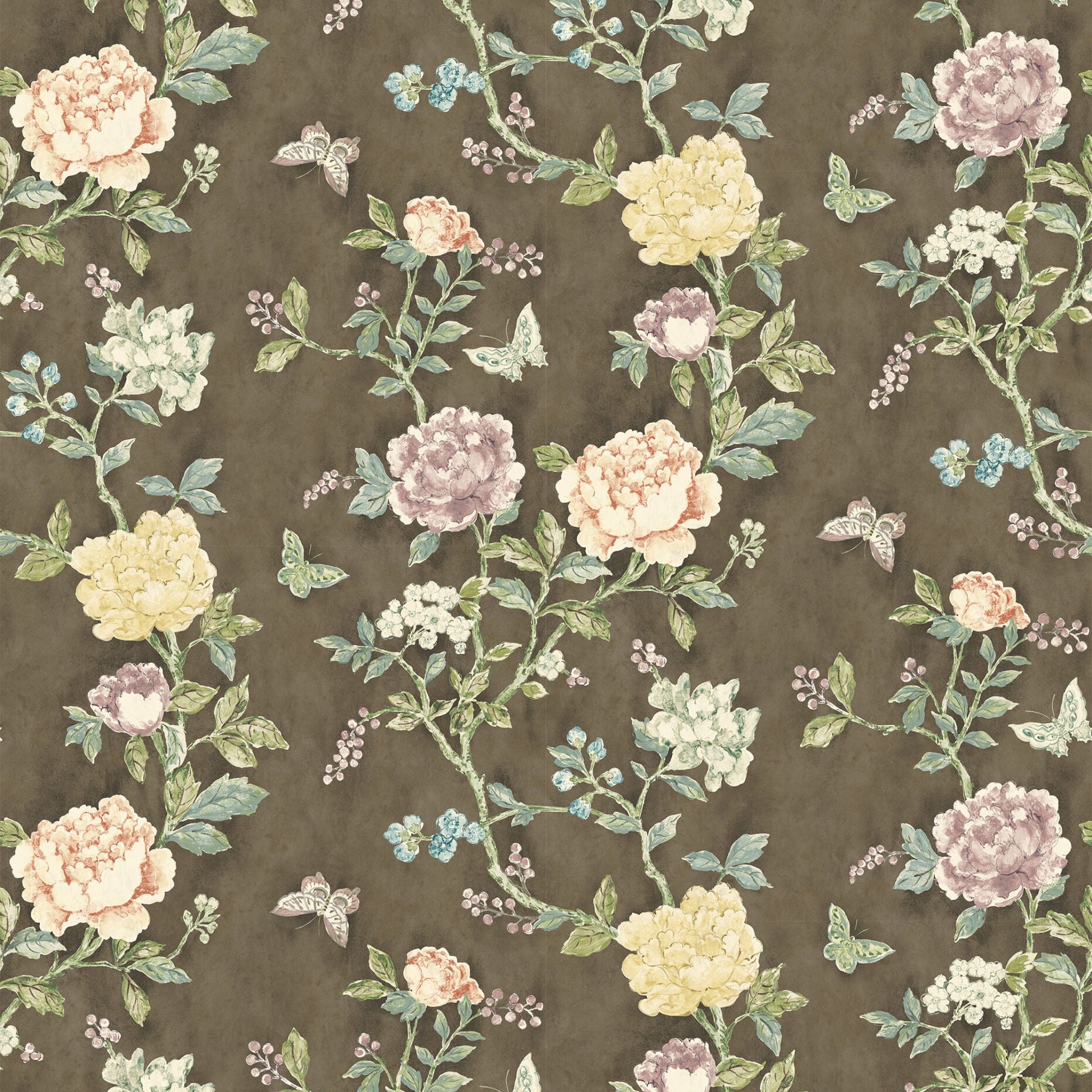 Pivoine Wallpaper - Cocoa