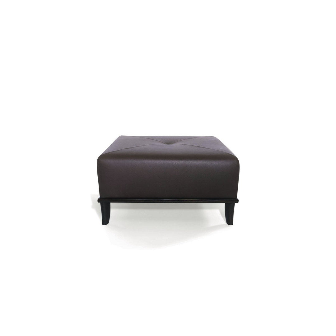 Ted Ottoman with Tight Upholstery