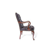 Traditional Fairfax Arm Chair with Tufted Bow Back