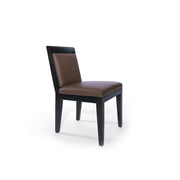 High Wide Side Chair Upholstered Back