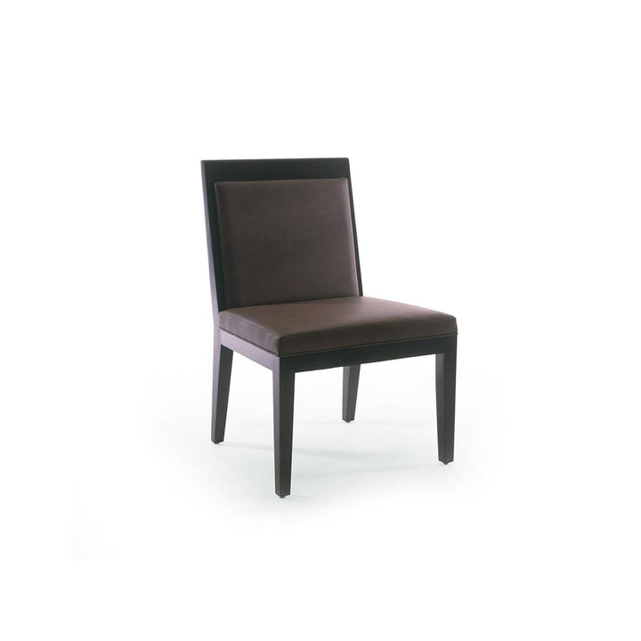 High Wide Side Chair Upholstered Back