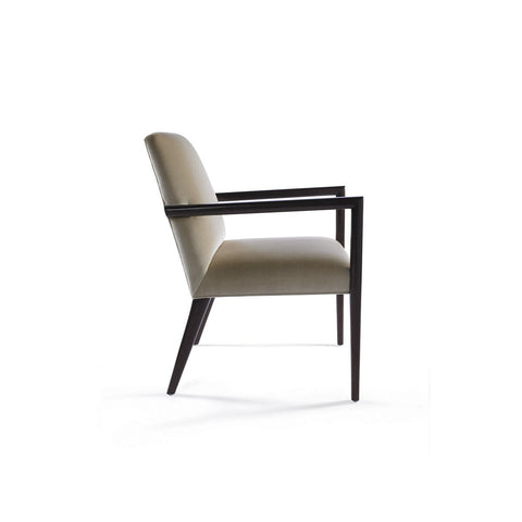 Zack Arm Chair with Wood Arm and Back Legs