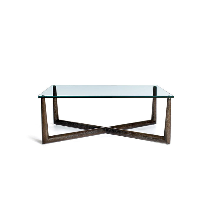 Madame X Glass Top Coffee Table Up