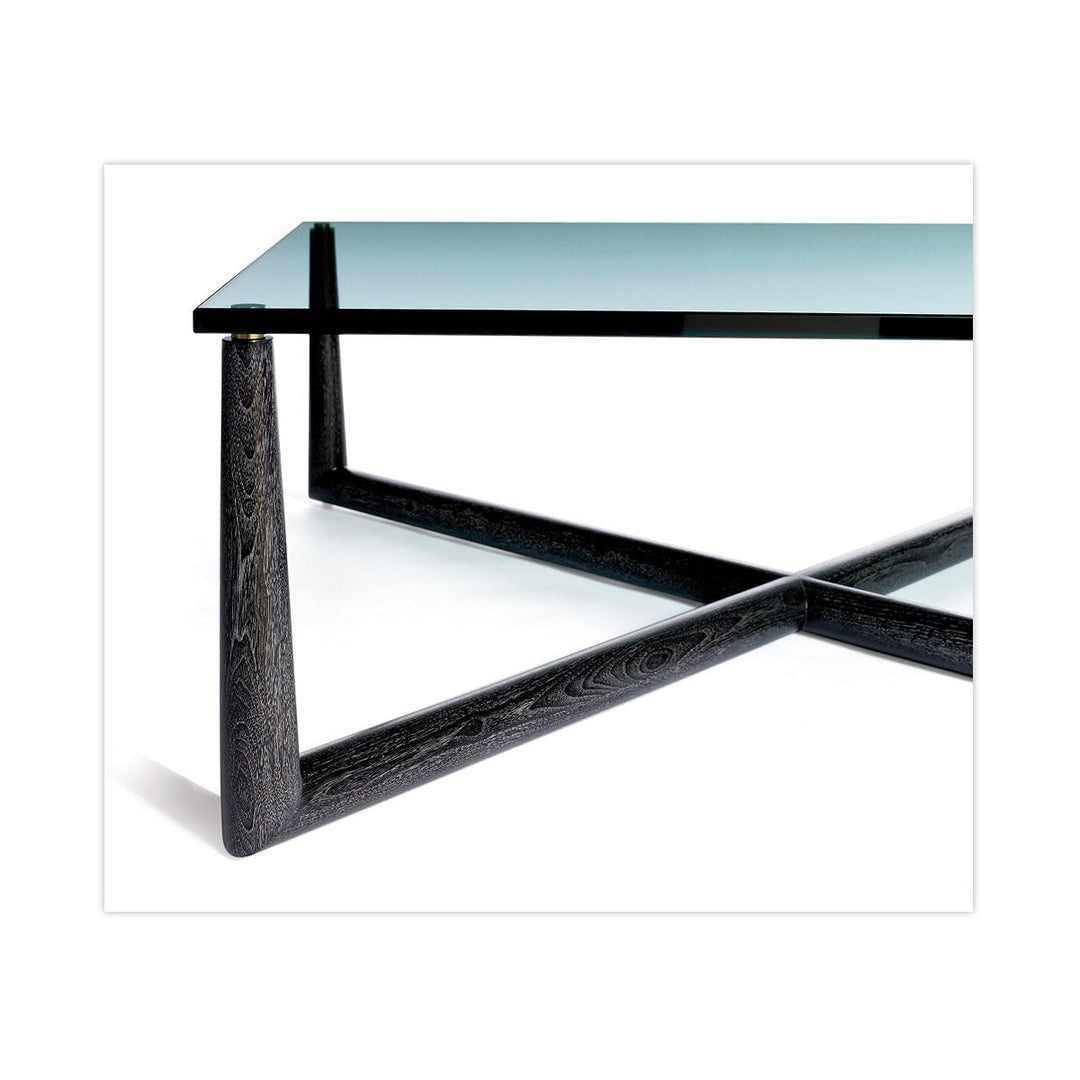 Madame X Glass Top Coffee Table Up