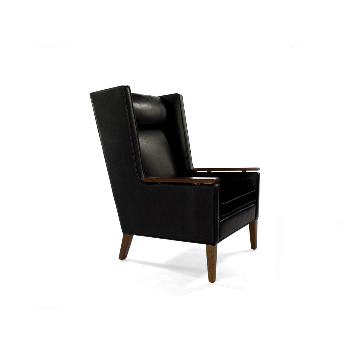 Van Wing Chair with Wood Arm