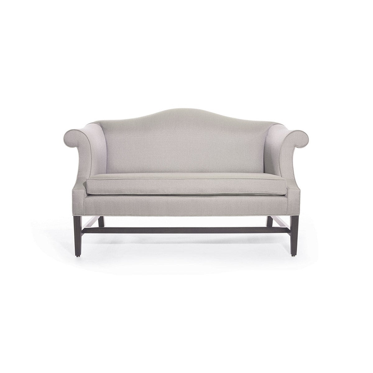 Traditional Camelback Settee with Chippendale Legs