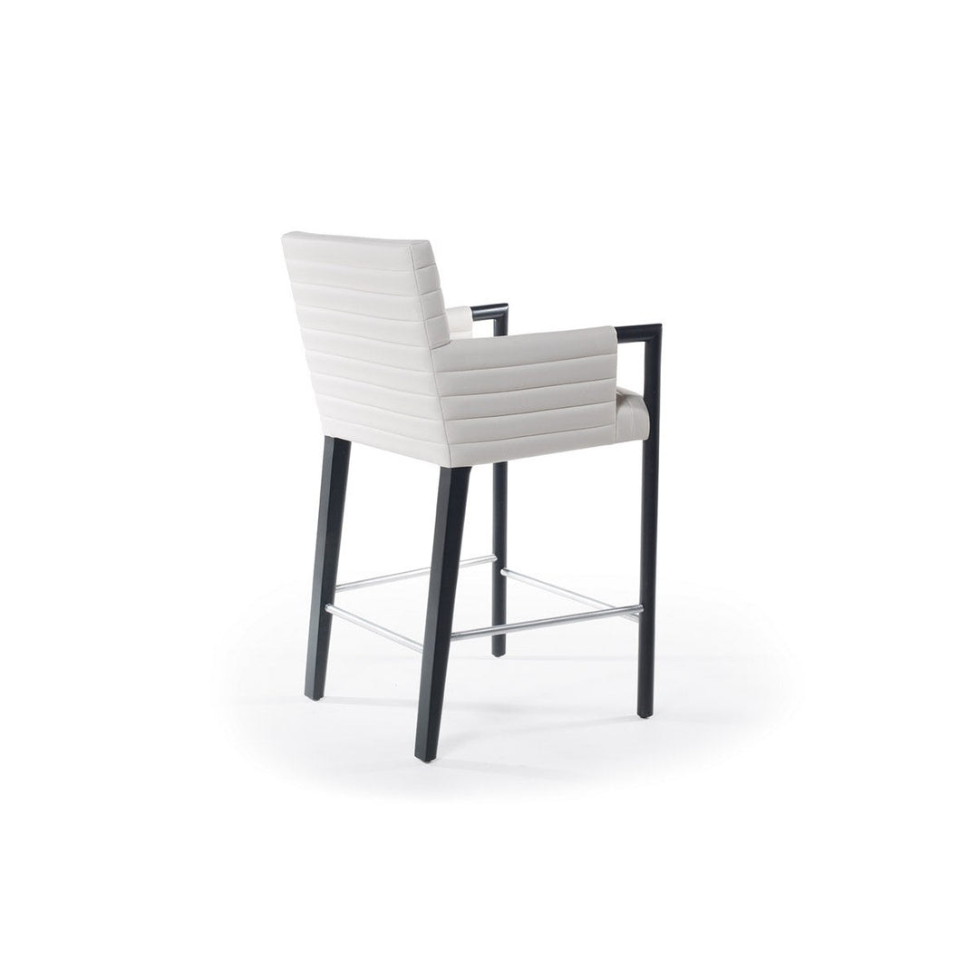 Gosha Bar Stool with Quilted Arm