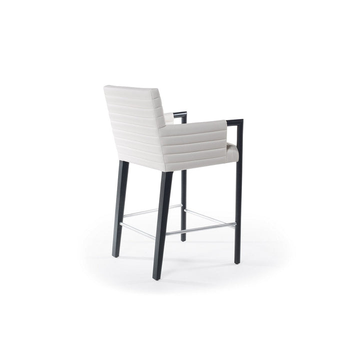 Gosha Bar Stool with Quilted Arm